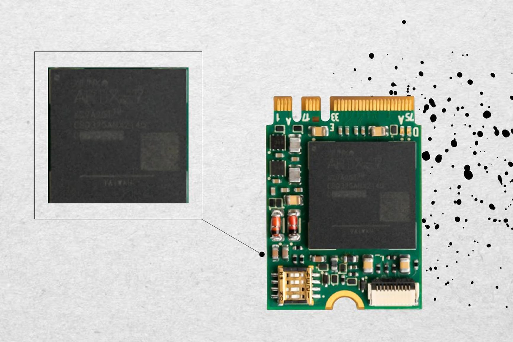 Микросхема Xilinx Artix-7 в составе средства защиты «Соболь» производства «Код безопасности». Источник: gisp.gov.ru