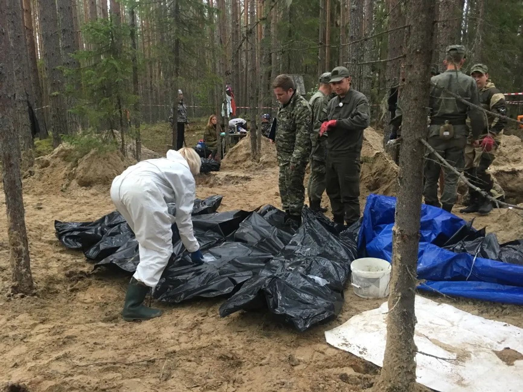 Новые раскопки в Сандармохе, 2019 год