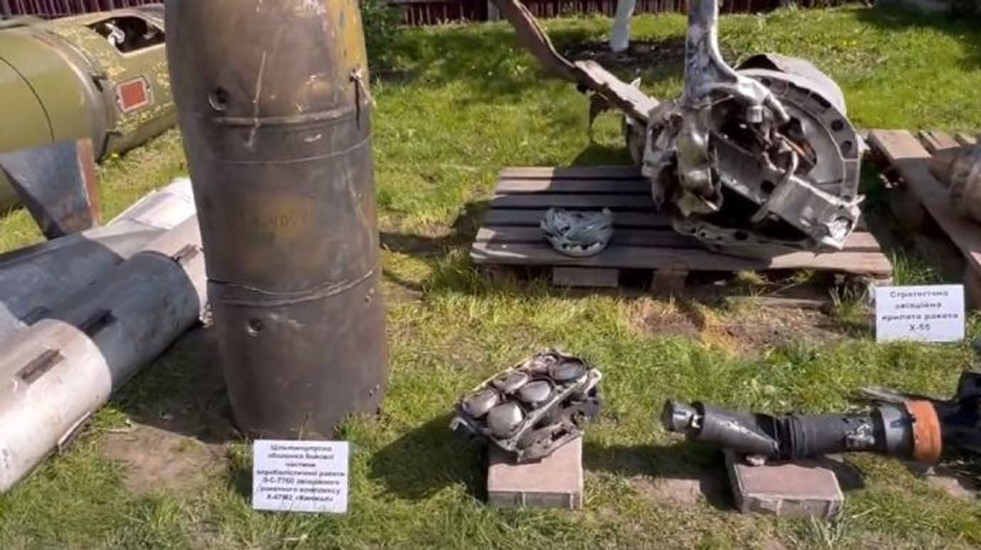 A downed Russian “Kinzhal” missile